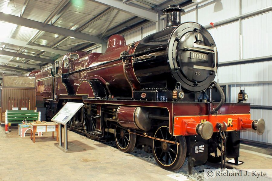 LMS Class 4P Compound no. 1000, the Engine House, Severn Valley Railwa,