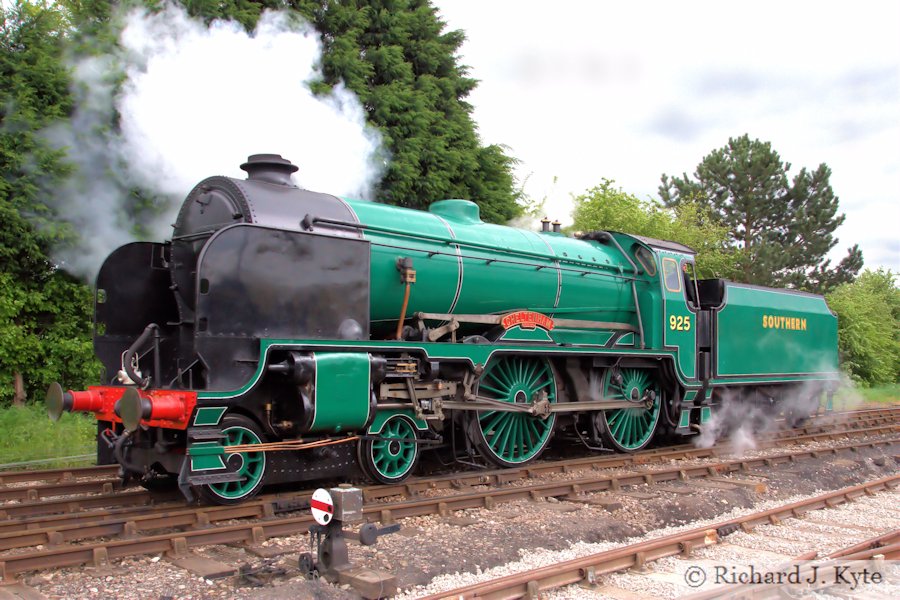 SR Schools (V) class no 925 Cheltenham at Toddington, Gloucestershire Warwickshire Railway Cotswold Steam Celebration