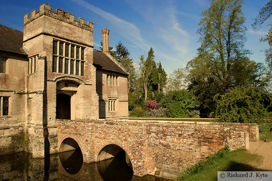 The entrance to Baddesley Clinton House, Warwickshire