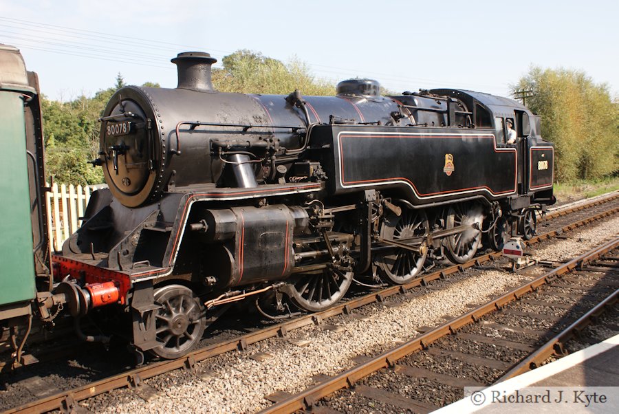 BR Class 4MT no. 80078, Corfe Castle, Swanage Railway
