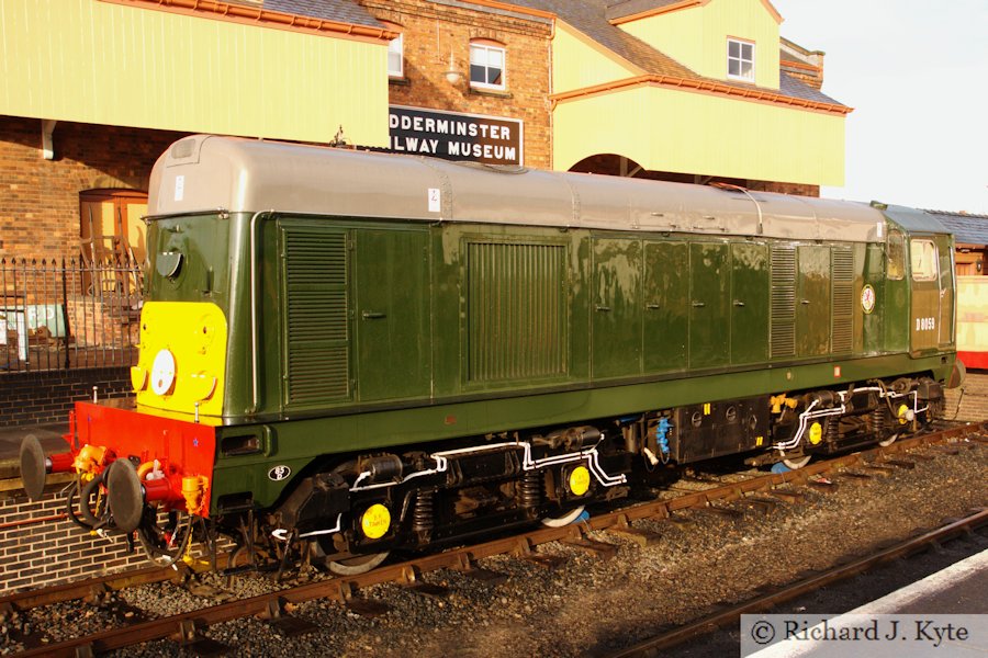 Class 20 Diesel no. D8059 (TOPS 20059) at Kidderminster, Severn Valley Railway