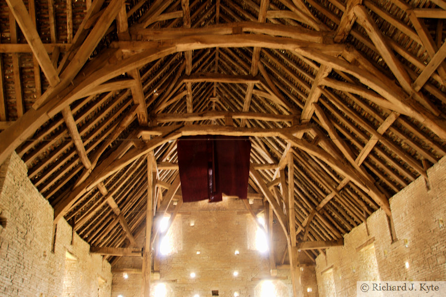Roof Beams, Middle Littleton Tithe Barn Interior, Worcestershire