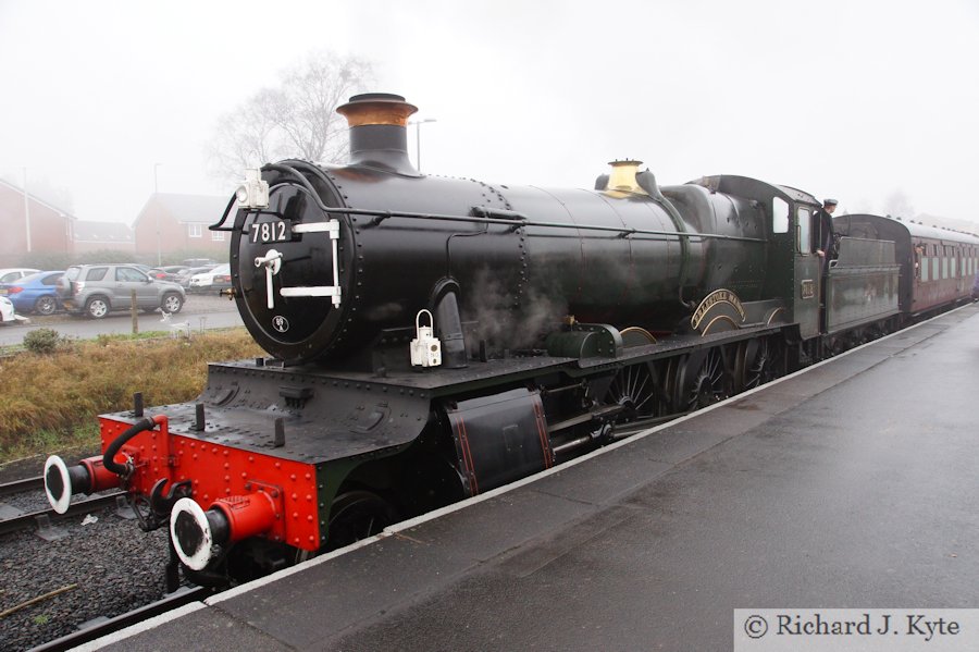 GWR "Manor" class no. 7812 "Erlestoke Manor" at Kidderminster, Severn Valley Railway