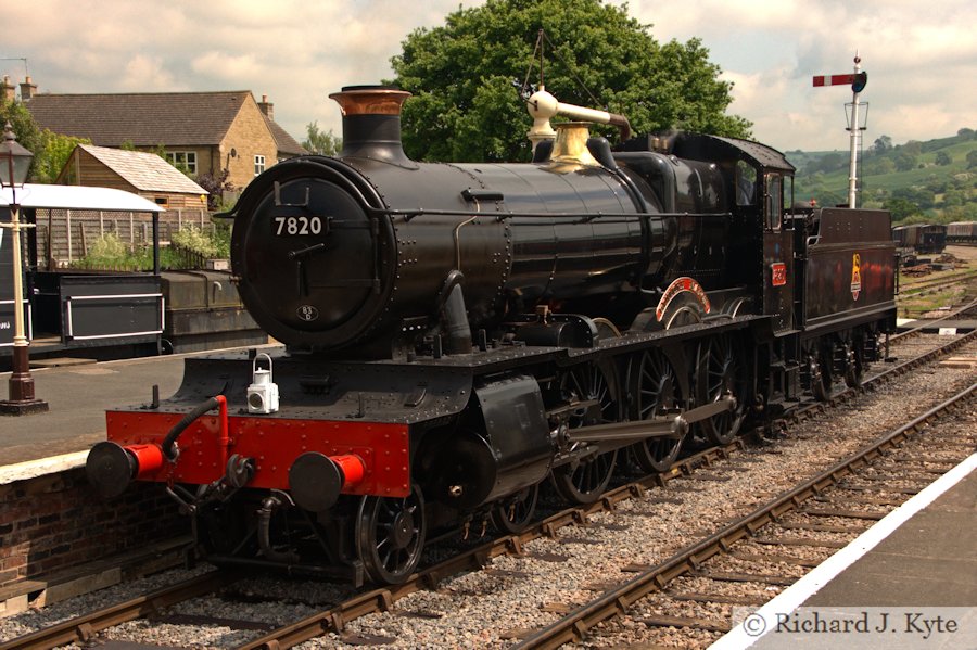 GWR Manor class no. 7820 Dinmore Manor at Winchcombe, Gloucestershire Warwickshire Railway