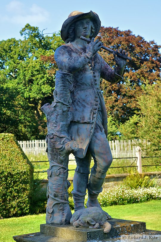 Shepherd Statue, The Green Court, Canons Ashby, Northamptonshire