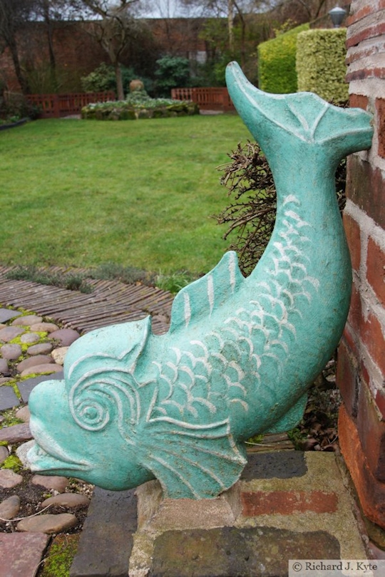 Dolphin Sculpture, The Greyfriars, Worcester