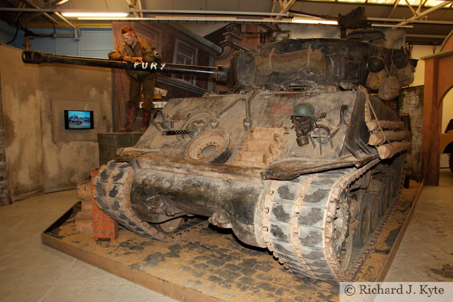 American Sherman M4 A2 E8 Tank Fury, Bovington Tank Museum, Dorset
