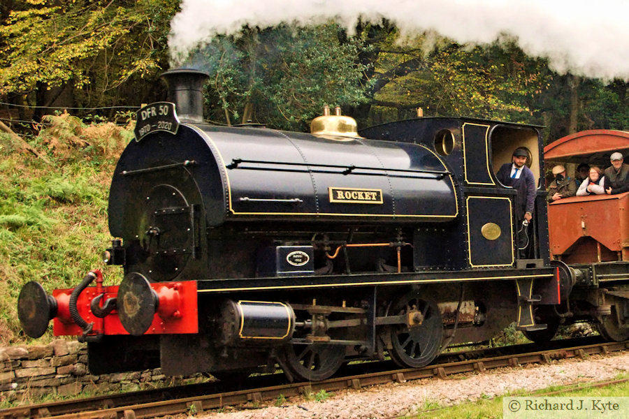 Peckett class W6 no. 1722 "Rocket" at Parkend, Dean Forest Railway 50th Anniversary Gala