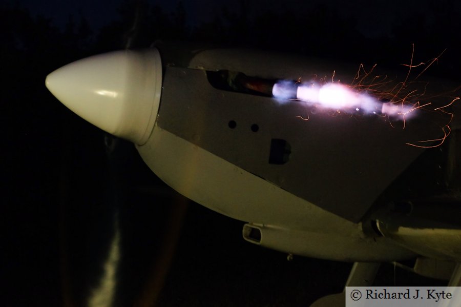 Rolls Royce Merlin Engine at Night, Wartime in the Vale 2015