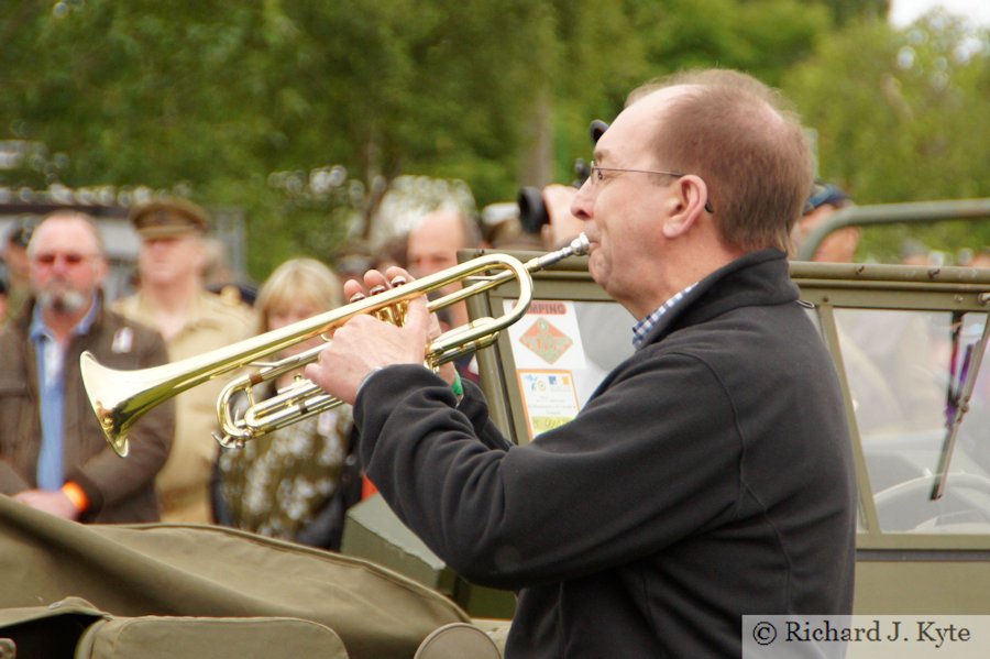 The Last Post is blown in Ashdown Camp, Wartime in the Vale 2015