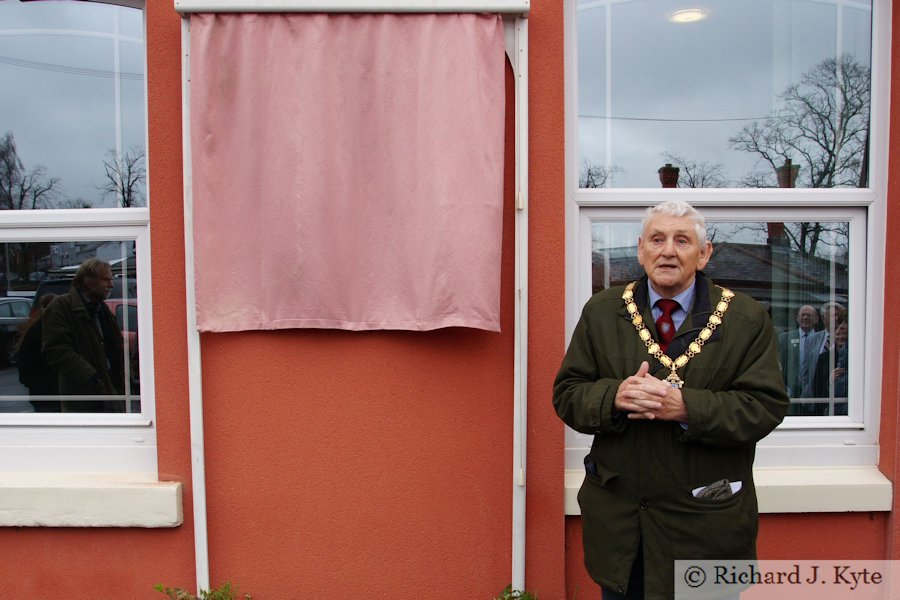 Fred Kaler, Mayor of Evesham, Sir Henry Fowler Plaque Unveiling