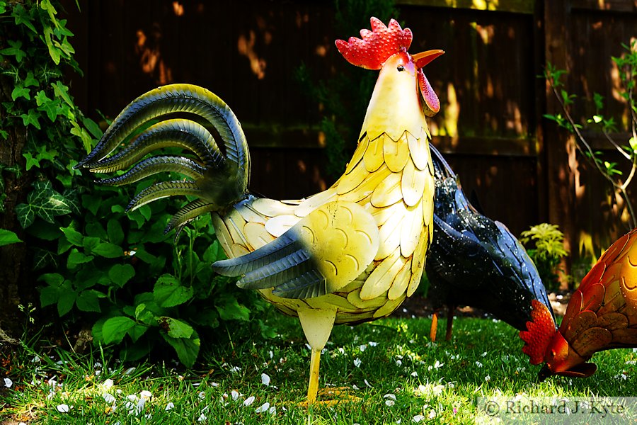 Chicken Sculpture, Garden 3 : Court Thatch