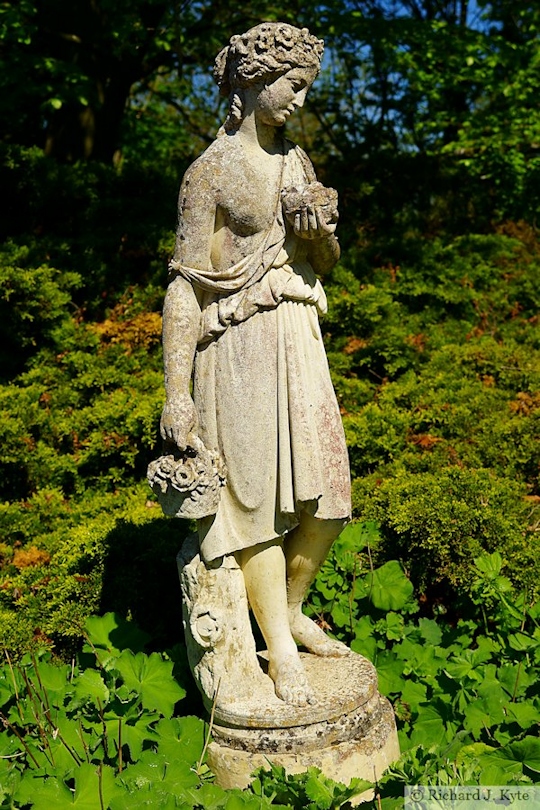 Statue, Garden 10, The Manor, Cropthorne Walkabout 2018