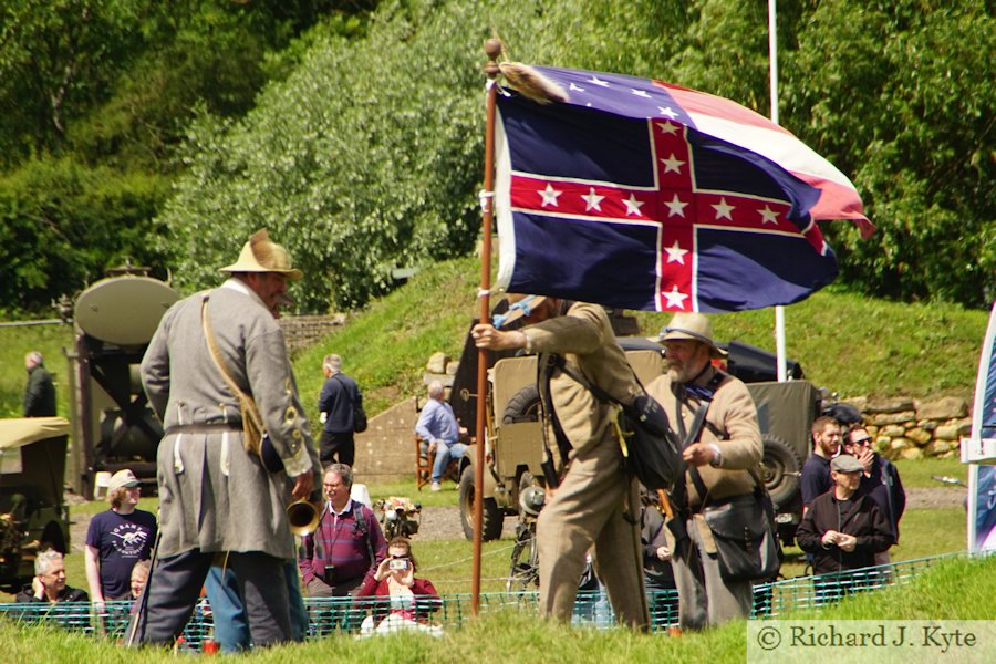American Civil War Re-enactment - Confederate Flag - Wartime in the Vale 2019