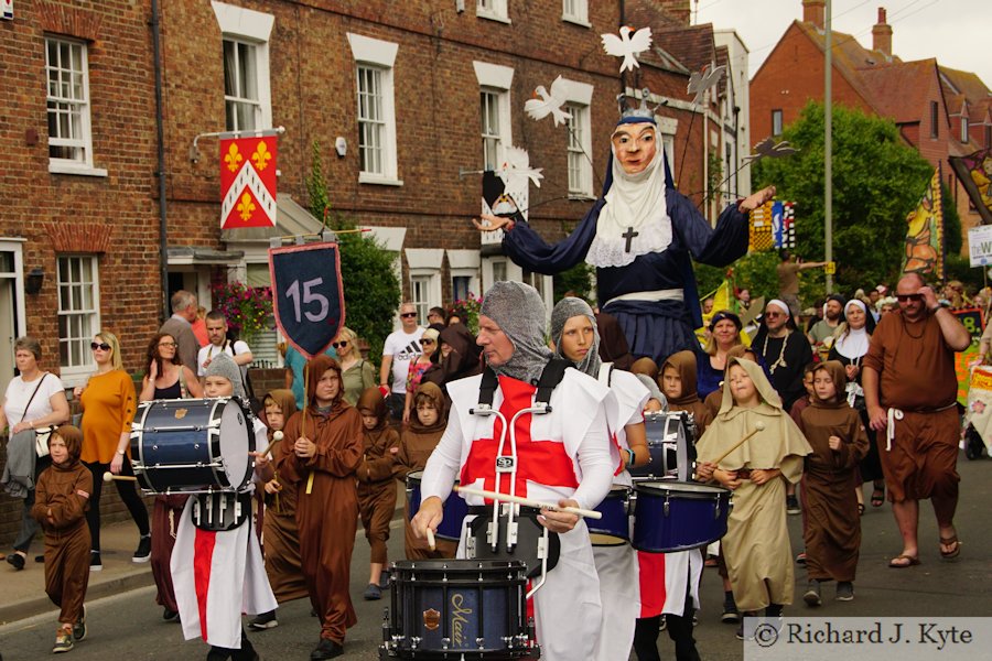 Marching Band, Medieval Parade, Tewkesbury Medieval Festival 2019
