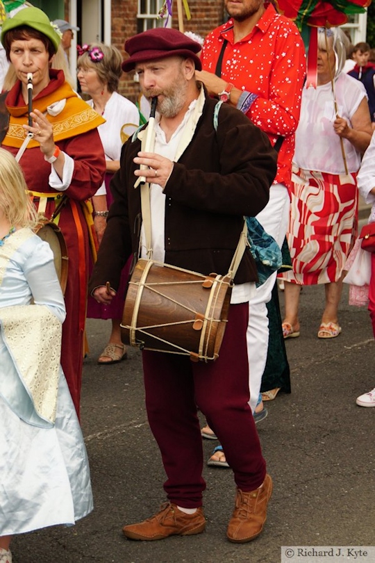 Medieval Musician, Carnival Parade, Tewkesbury Medieval Festival 2019