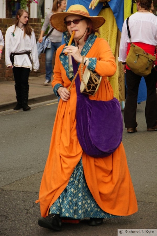 Medieval Musician, Carnival Parade, Tewkesbury Medieval Festival 2019