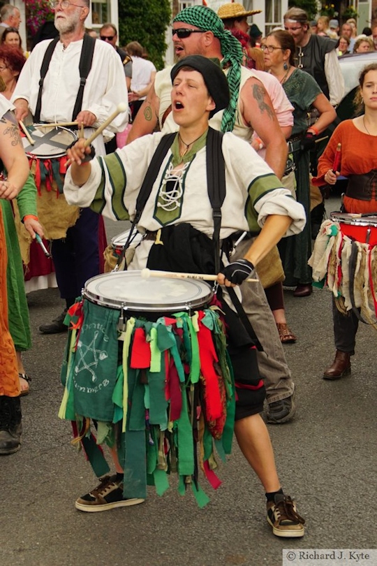 Pentacle Drummer, Carnival Parade, Tewkesbury Medieval Festival 2019