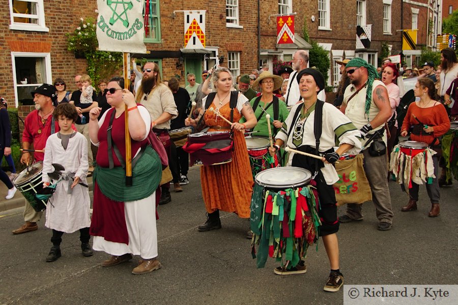 Pentacle Drummers, Medieval Parade, Tewkesbury Medieval Festival 2019
