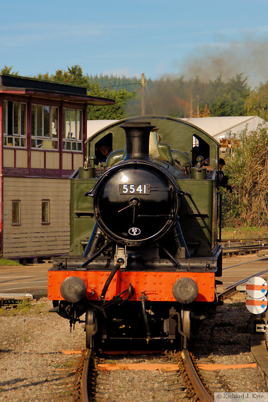 GWR 4575 class no. 5541 runs round at Lydney Junction, Dean Forest Railway, Gloucestershire