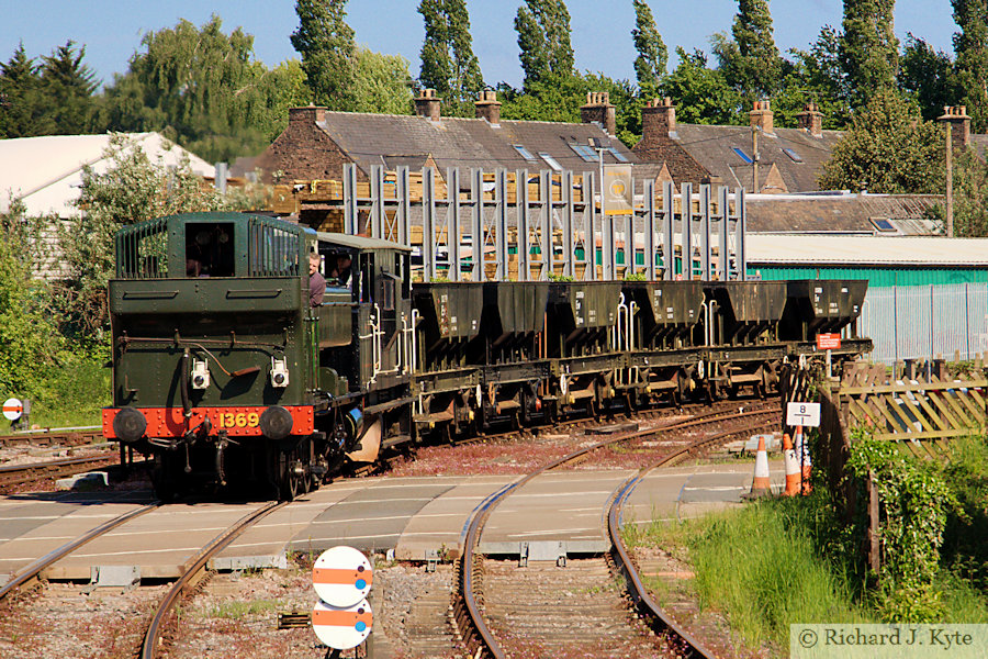 GWR 1366 Class no. 1369 arrives at Lydney Junction with a Freight Train, Dean Forest Railway
