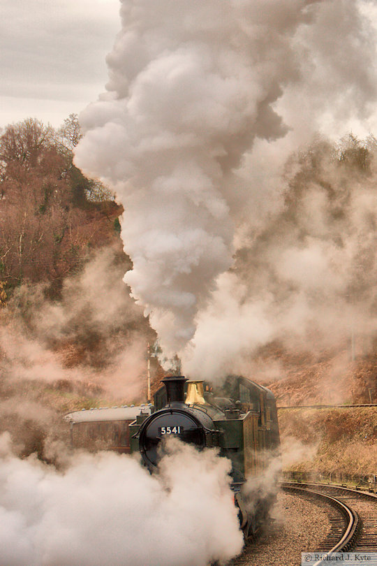 GWR 4575 class no. 5541 on a ECS Working at Norchard, Dean Forest Railway, Gloucestershire