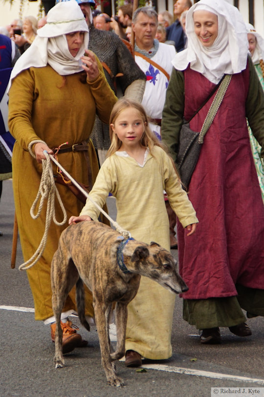 Medieval Women, Parade, Battle of Evesham Re-enactment 2021