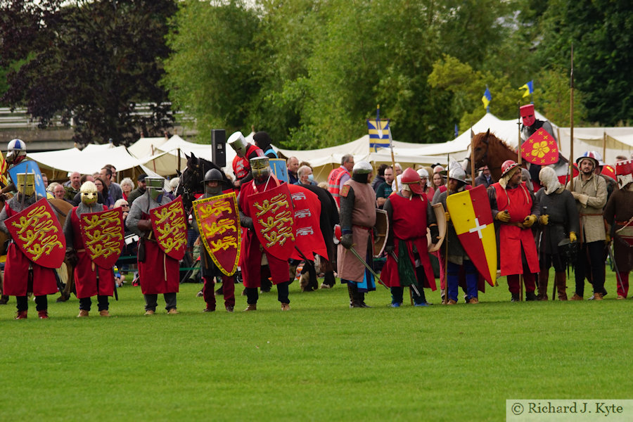 Royalist Army takes the field, Battle of Evesham Re-enactment 2021