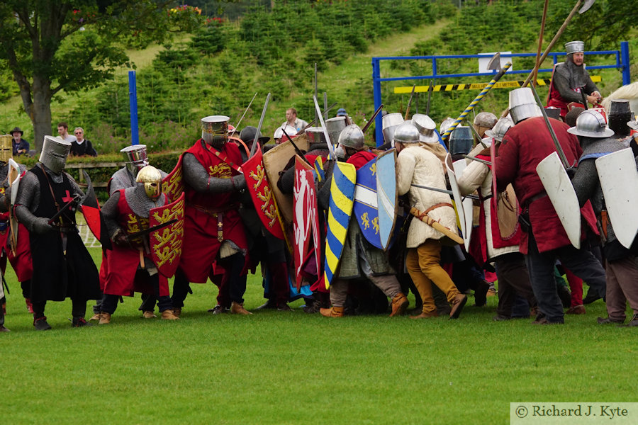 "Boar's Head" Formation hits Royalist Lines, Battle of Evesham Re-enactment 2021