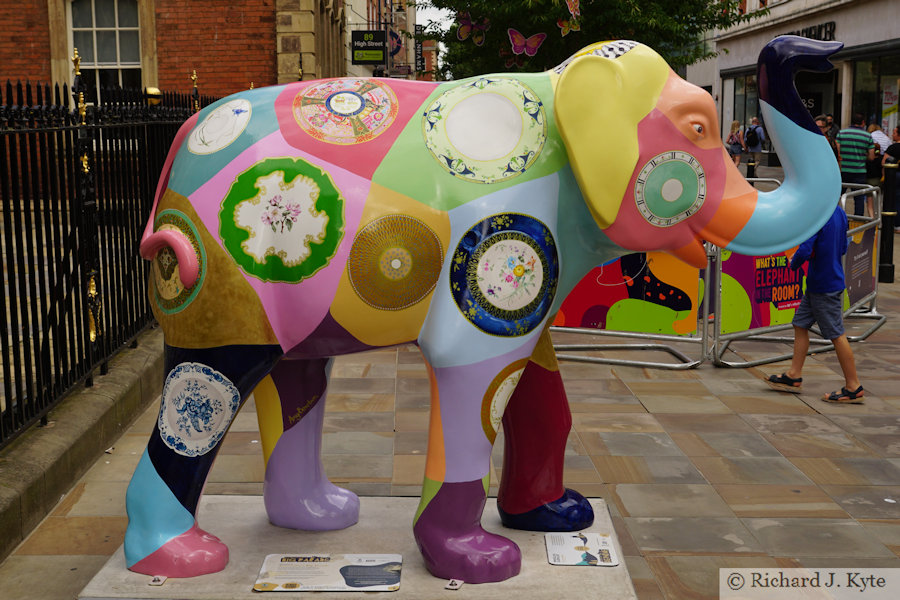 Elephant 8 : "Porcelain Elephant", Worcester Big Parade 2021