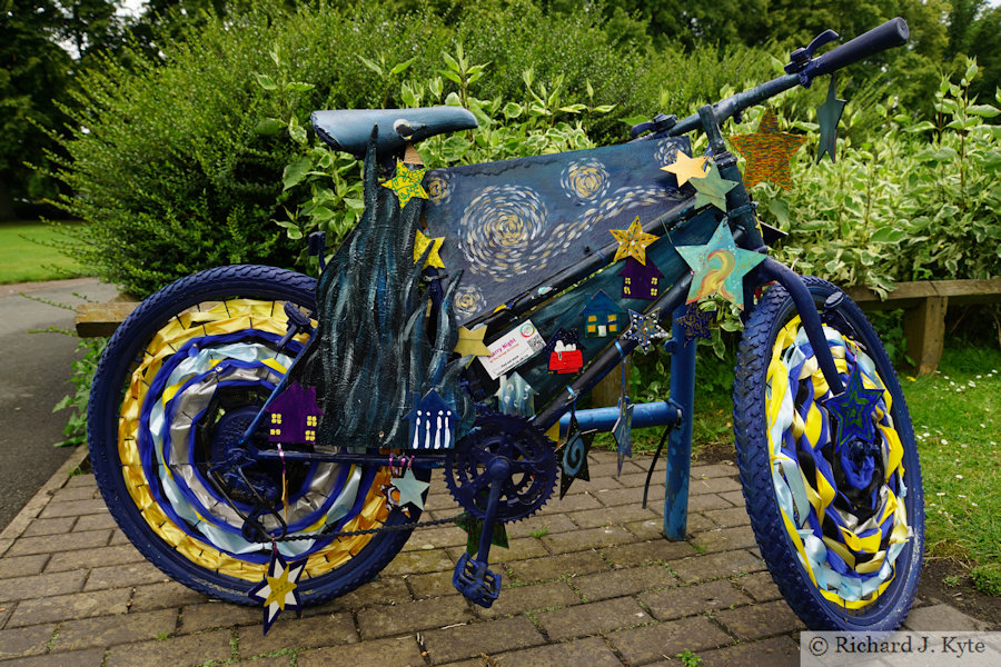 Bike 12: "Starry Night" by The Garage Art Group, Vale Active Art 2022