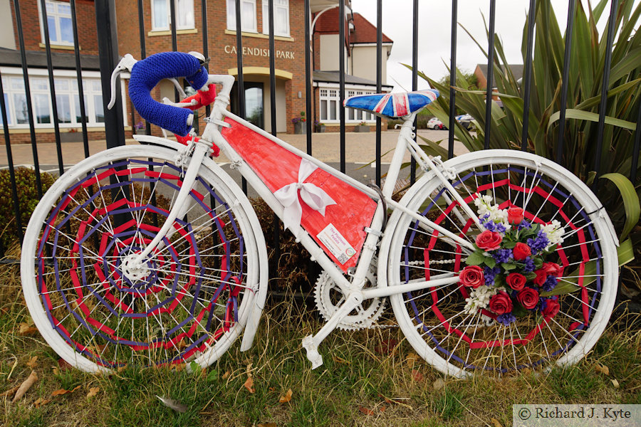 Bike 23: "The Platinum Pedals" by Cavendish Park Care Home , Vale Active Art 2022