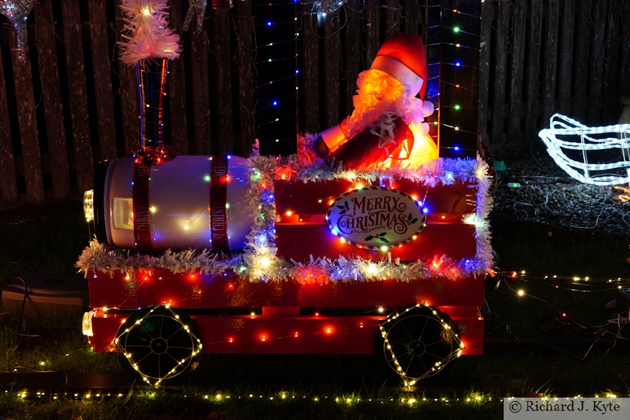 Christmas Lights, Rynal Place, Evesham, Worcestershire