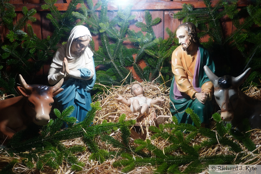 Nativity Scene, St Mary's Church, High St, Evesham, Worcestershire