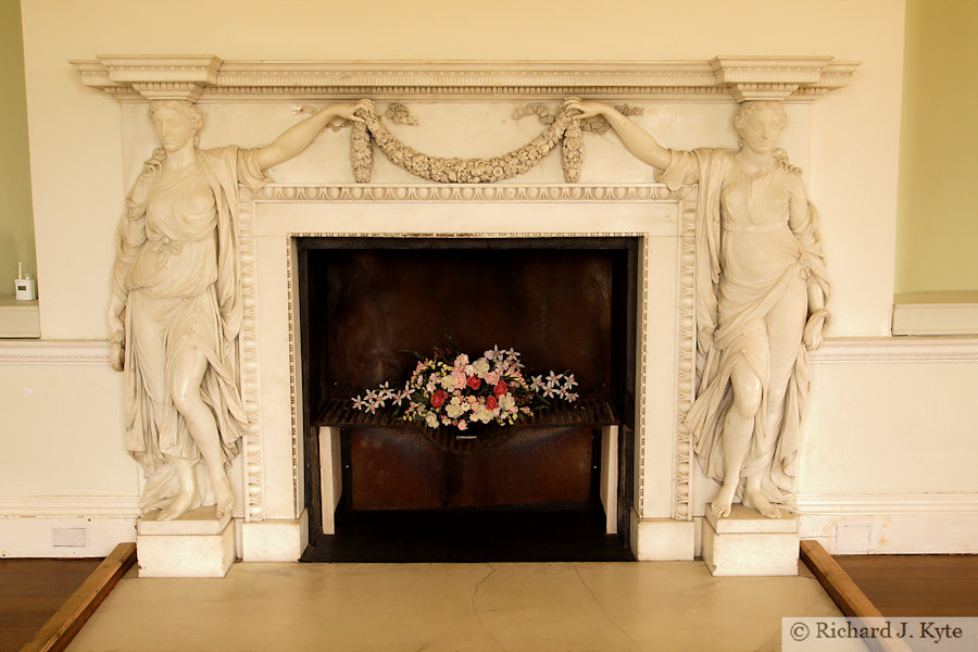 The Fireplace in the Long Gallery of Croome Court, Worcestershire