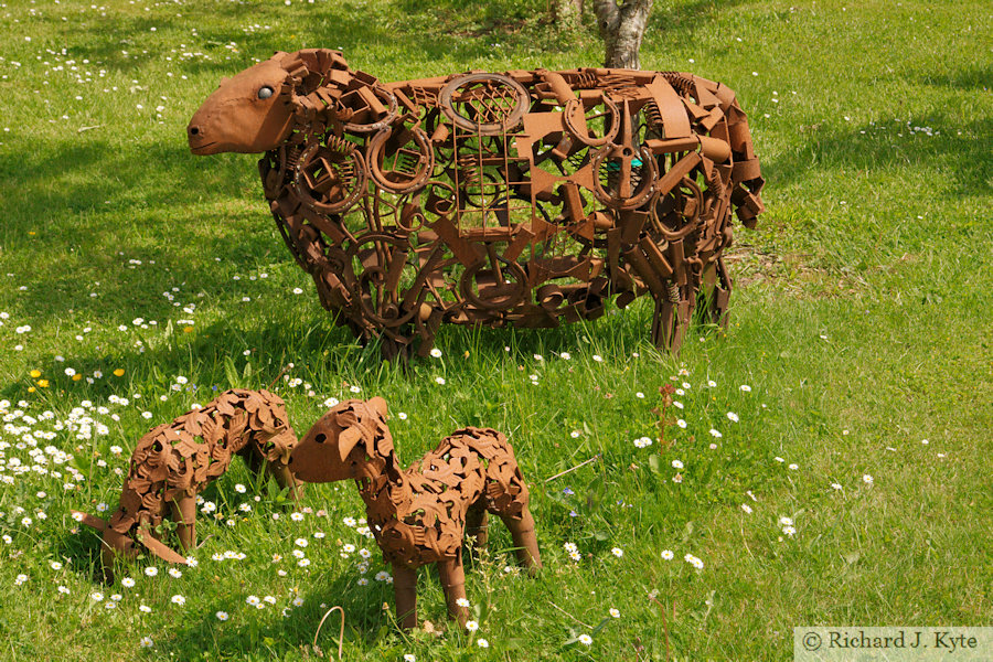 Sheep Sculpture, The Walled Garden, Croome Park, Worcestershire