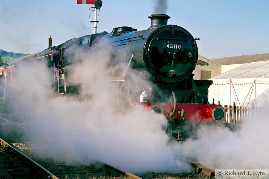 LMS Class 5MT "Black 5" no. 45110 at Toddington, Gloucestershire Warwickshire Railway