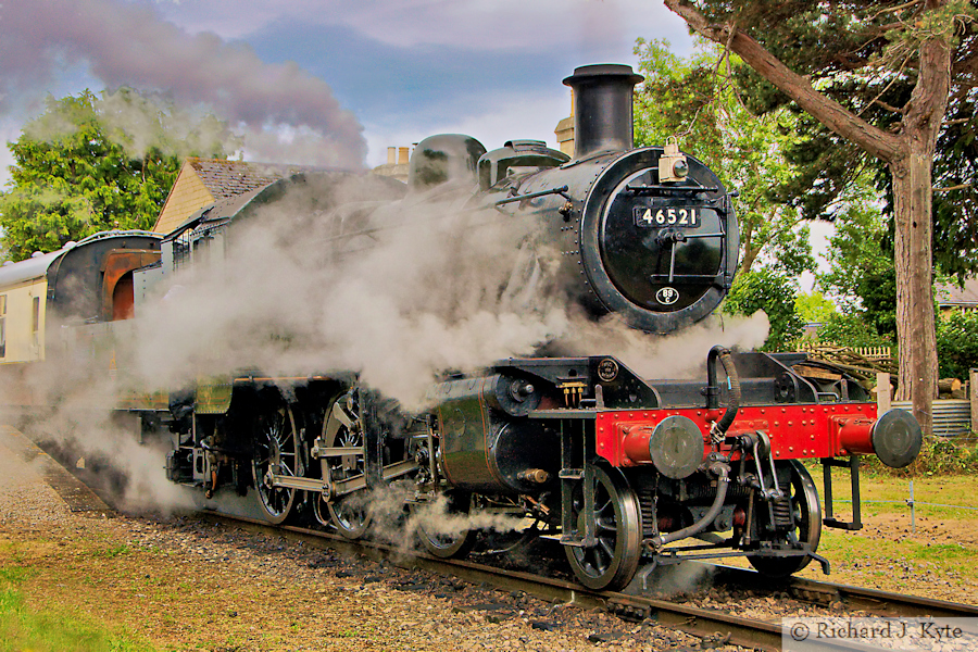 LMS 2MT no. 46521, Gotherington, Gloucestershire Warwickshire Railway