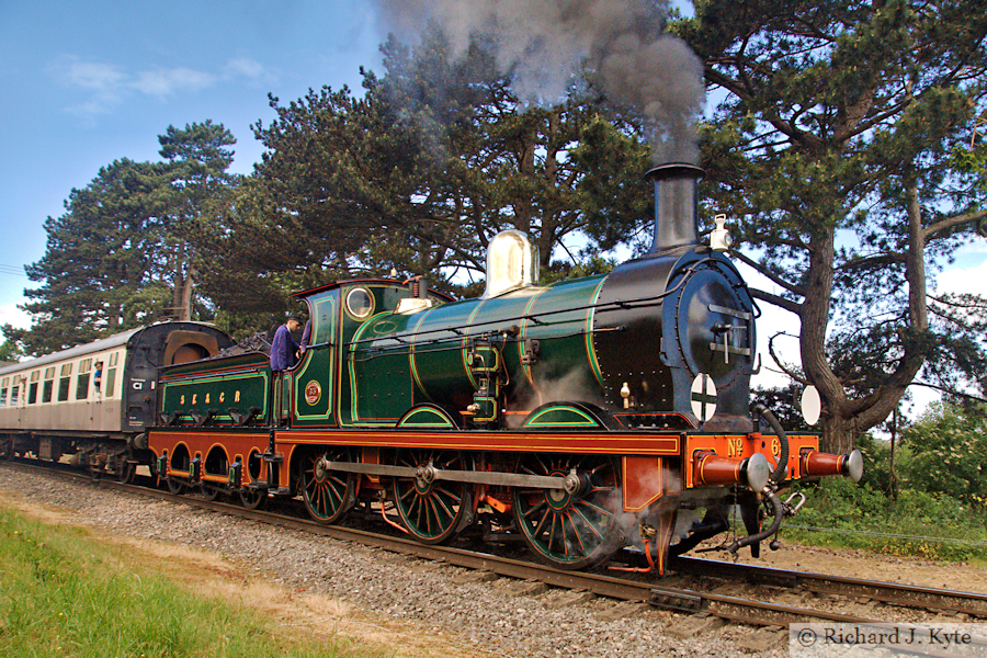 SR /SECR O1 Class no. 65 departs Gotherington, Gloucestershire Warwickshire Railway "Cotswold Festival of Steam"