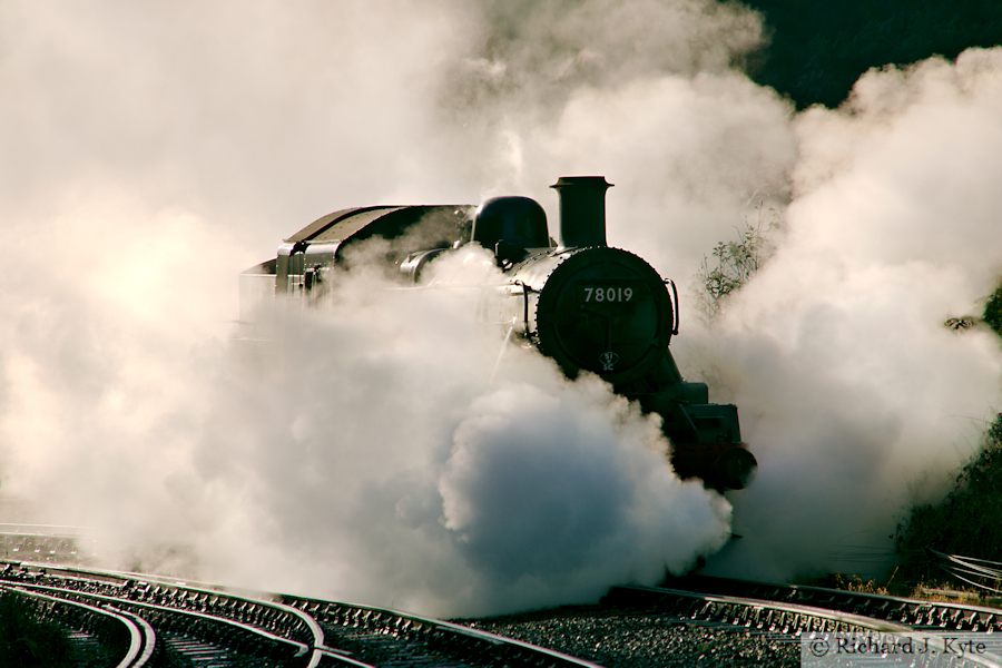 BR Class 2MT no. 78019 at Norchard, Dean Forest Railway Autumn Steam Gala 2025