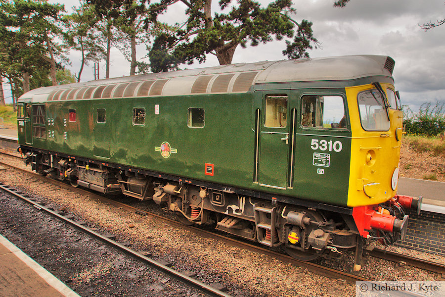 Class 26 diesel no D5310 (TOPS 26010) runs round at Cheltenham Racecourse, Gloucestershire Warwickshire Railway Diesel Gala 2024