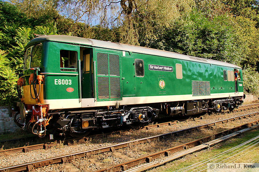 Class 73 Electro-Diesel no. E6003 (TOPS 73003) "Sir Herbert Walker" at Parkend, Dean Forest Railway Diesel Gala 2024