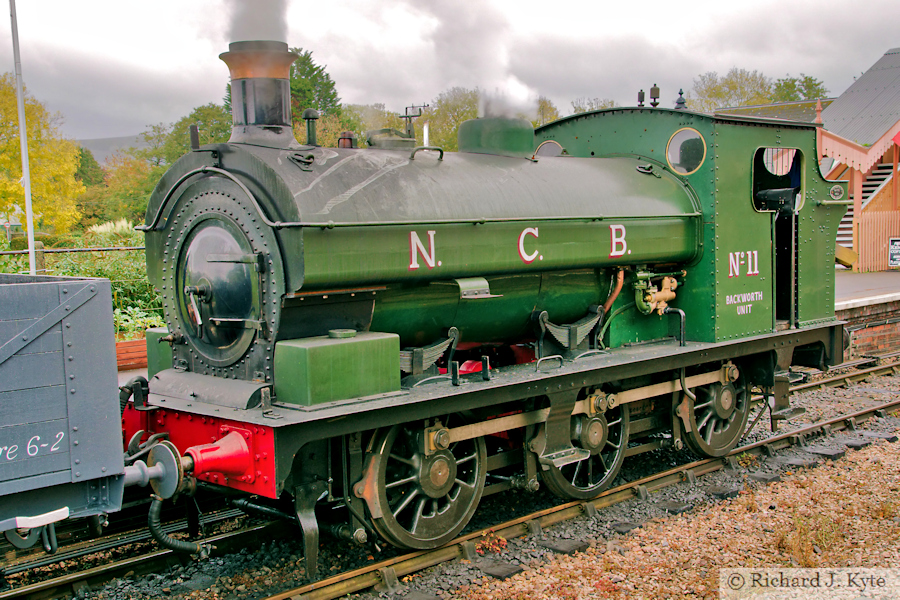 GWR 0-6-0 Saddle Tank no. 813 (as NCB no.11) at Wiliton, West Somerset Railway Autumn Gala 2025