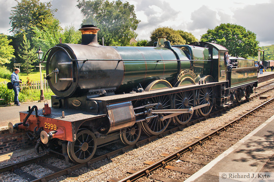 GWR "Saint" class no. 2999 "Lady of Legend" at Winchcombe, Gloucestershire Warwickshire Railway Spring Gala 2024