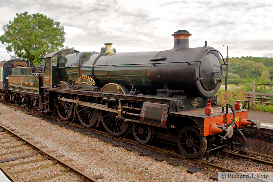 GWR "Saint" class no. 2999 "Lady of Legend" at Winchcombe, Gloucestershire Warwickshire Railway Spring Gala 2024