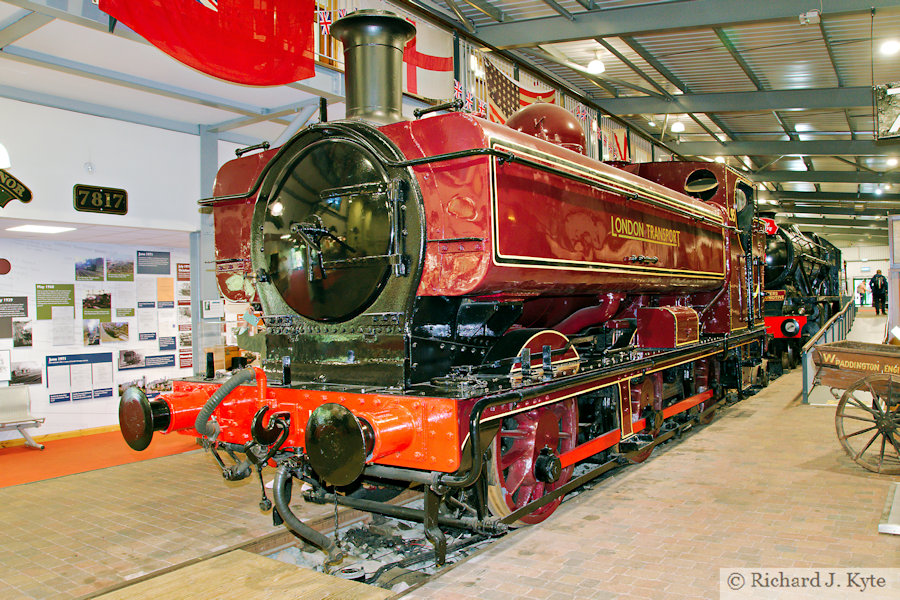GWR 57XX no. 5764 (as London Transport no. L95), The Engine House, Severn Valley Railway