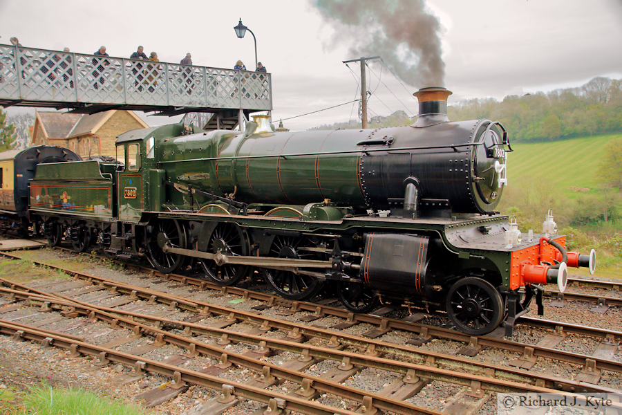 GWR "Manor" class no. 7802 "Bradley Manor" at Highley, Severn Valley Railway Spring Gala 2025