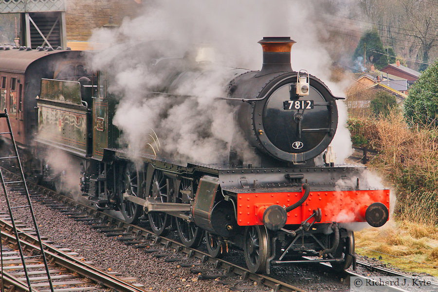 GWR "Manor" class no. 7812 "Erlestoke Manor" at Highley, Severn Valley Railway