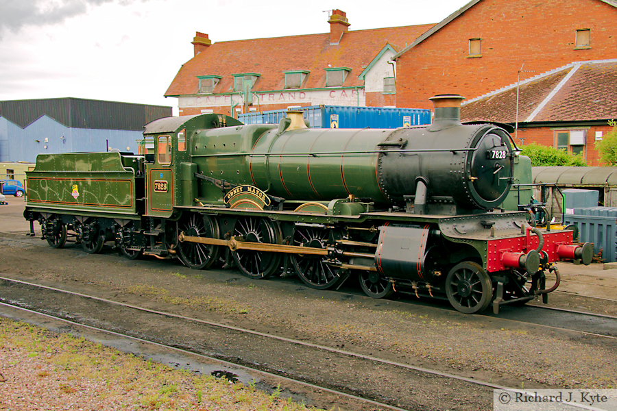 GWR "Manor" class no. 7828 "Odney Manor" at Minehead, West Somerset Railway