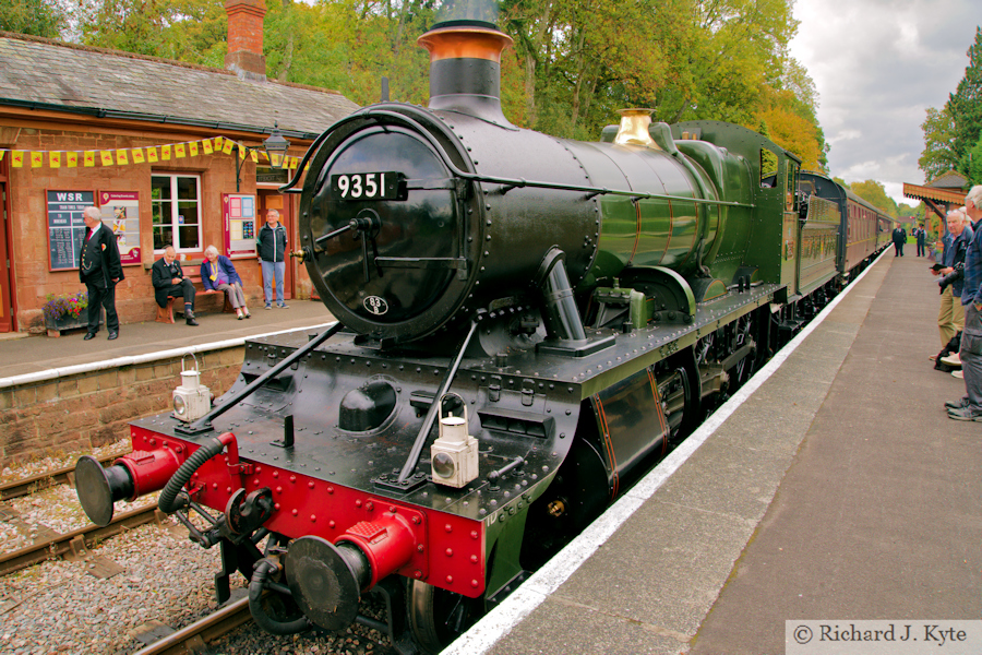 West Somerset Railway 9351 class no. 9351 at Crowcombe Heathfield, Autumn Gala 2025